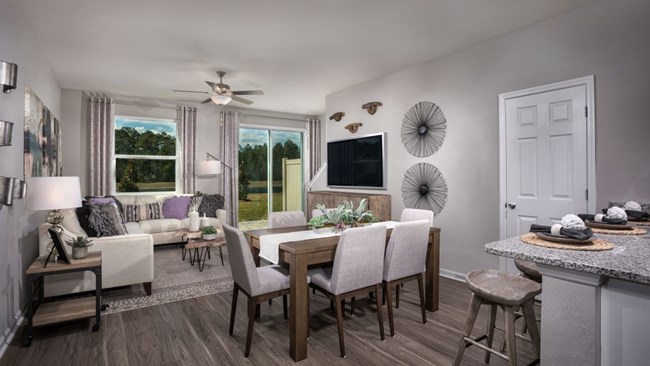 New Homes in Meadows at Oakleaf Townhomes by KB Home