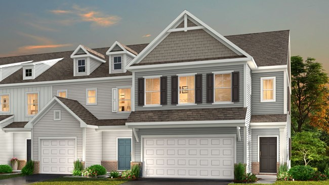 New Homes in Crossings at Flowers Plantation Townhomes by True Homes