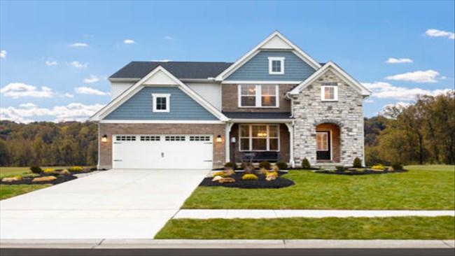 New Homes in Woods at Lakefield by Drees Homes