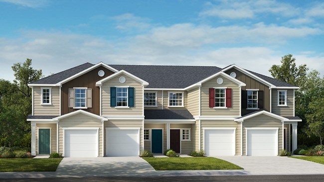New Homes in Olive Grove Townhomes by KB Home