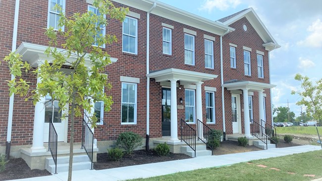 New Homes in The Townes at Union Village by Charles Simms Development